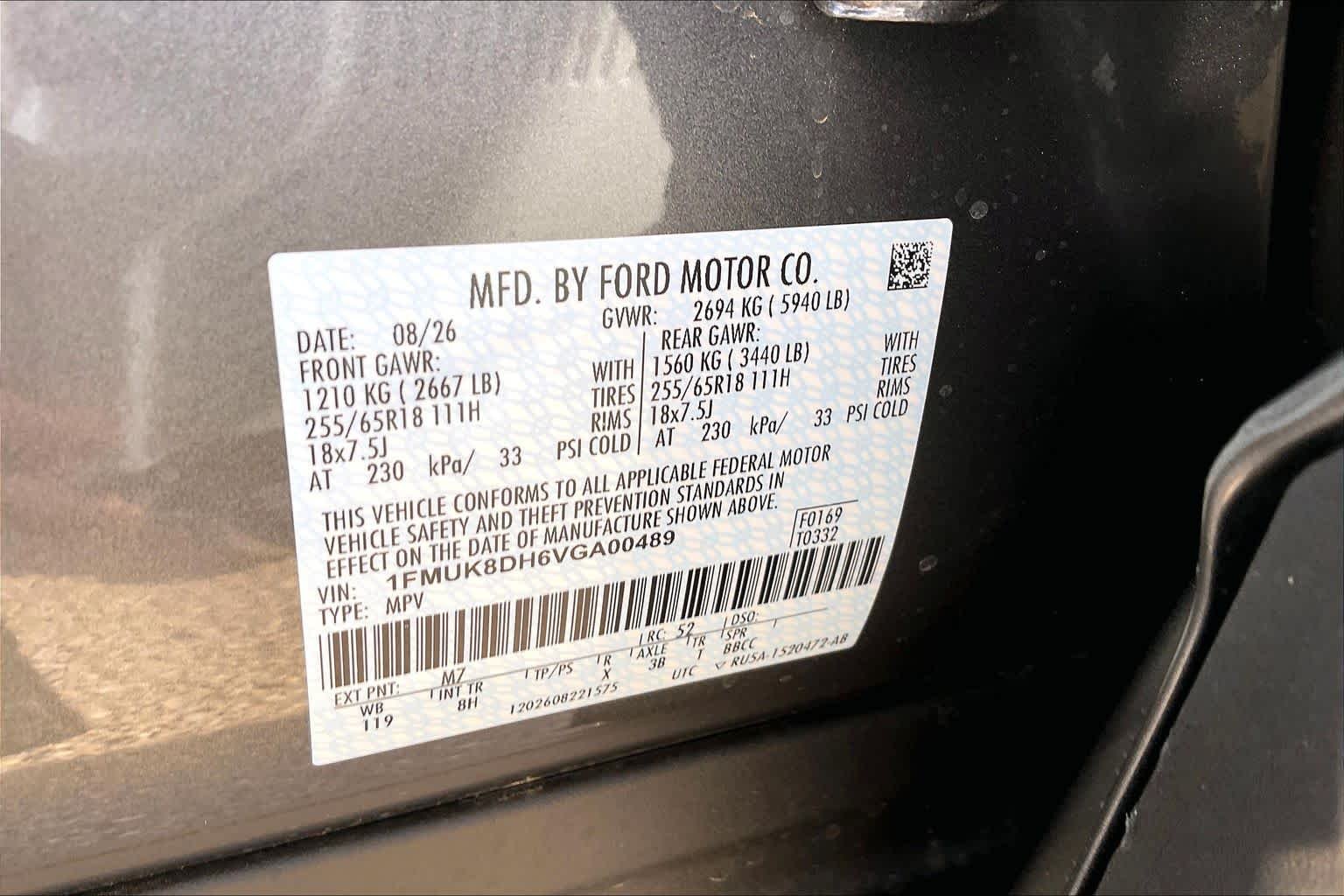 New 2027 Carbonized Gray Metallic Ford Active image 20