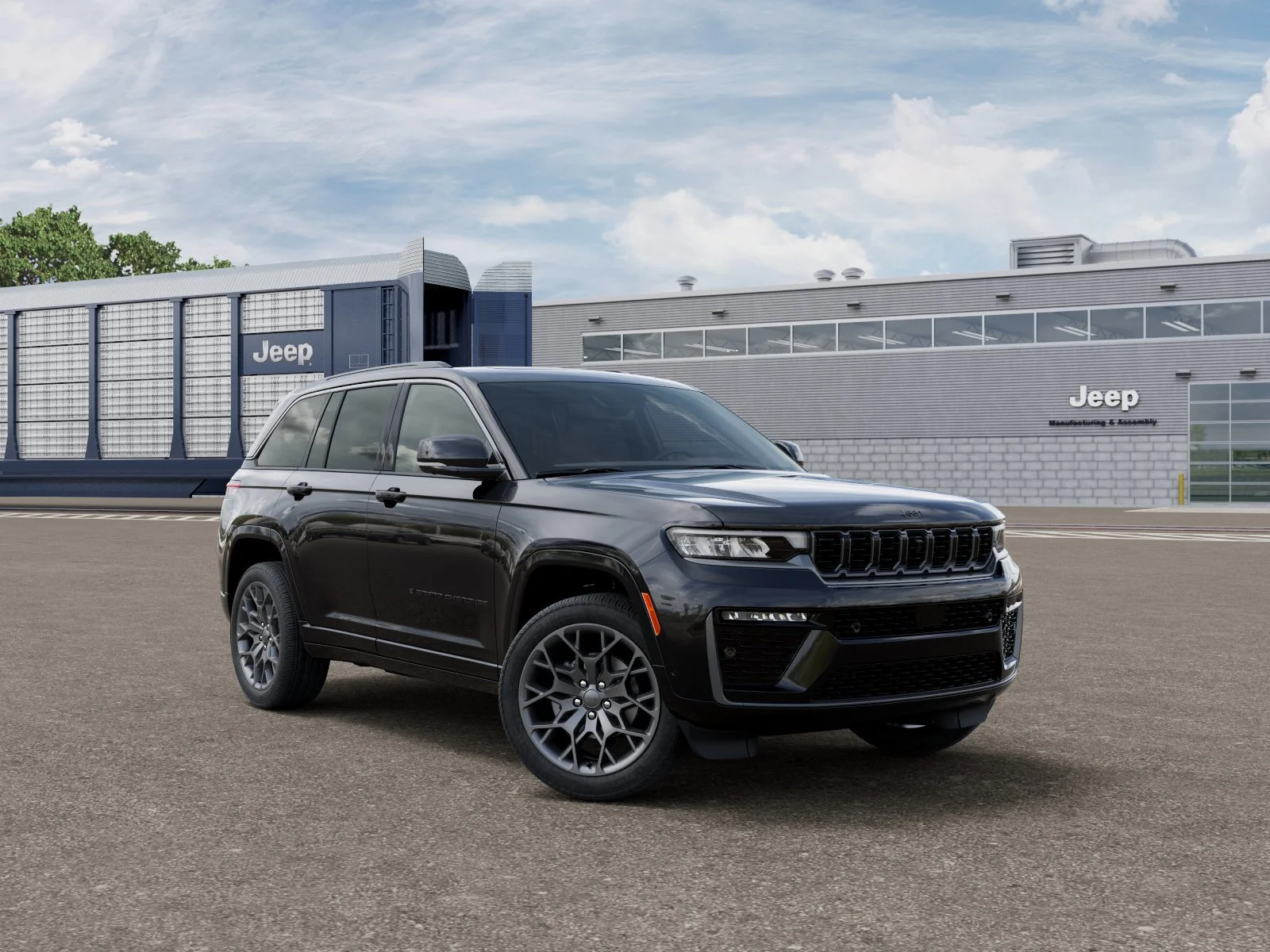 New 2026 Diamond Black Crystal Pearl-Coat Exterior Paint Jeep Summit IN-TRANSIT image 5