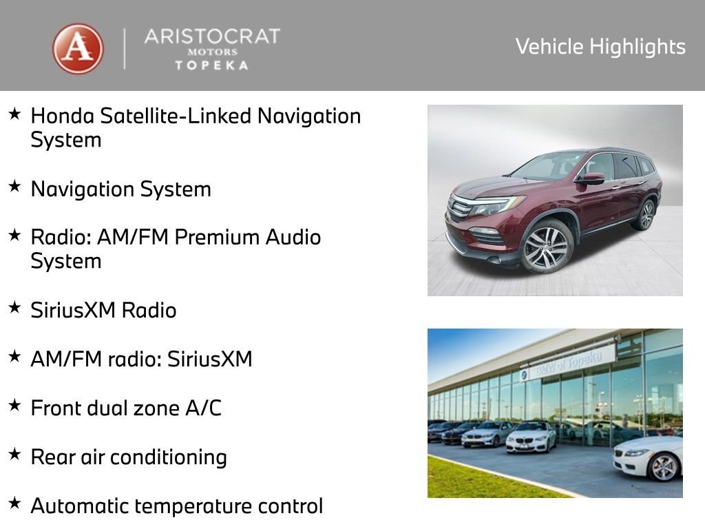 Used 2018 Honda Pilot Touring with VIN 5FNYF6H93JB047873 for sale in Kansas City