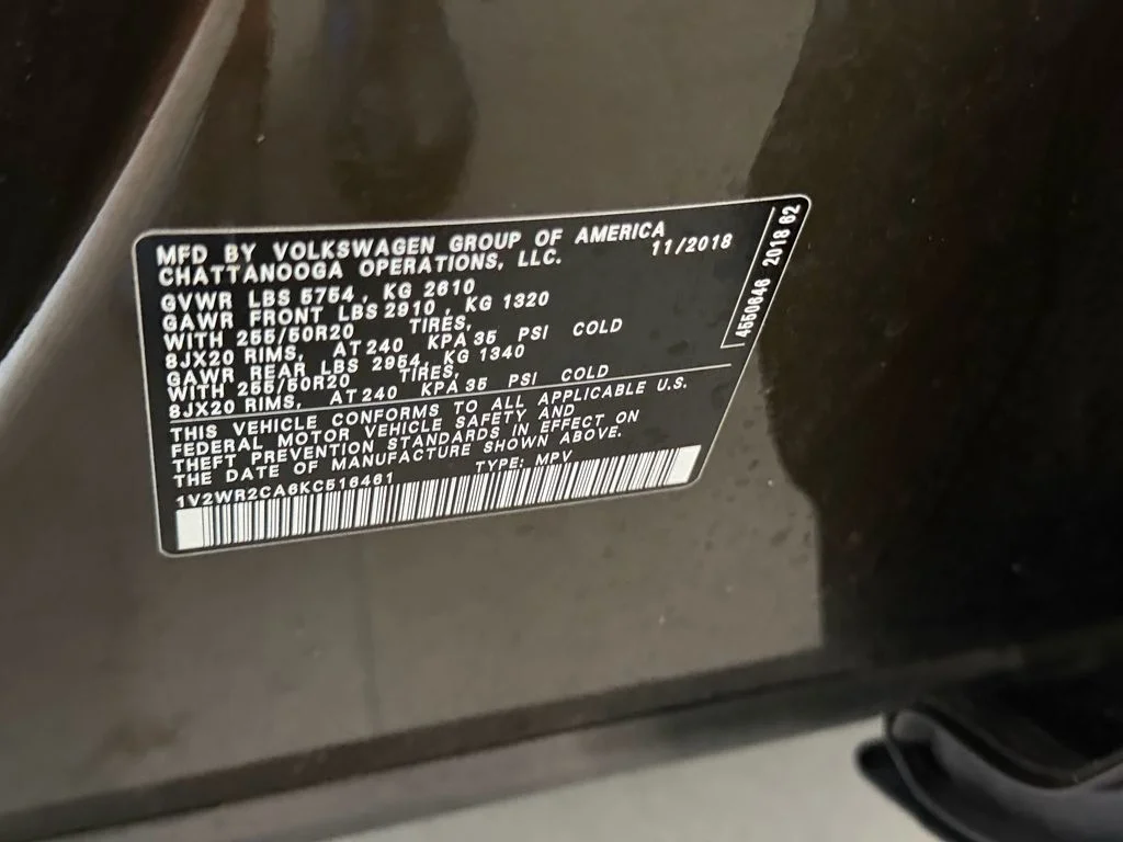 Used 2019 Brown Volkswagen 3.6L V6 SE image 18