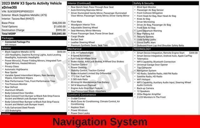 Used 2023 Black BMW xDrive30i image 51