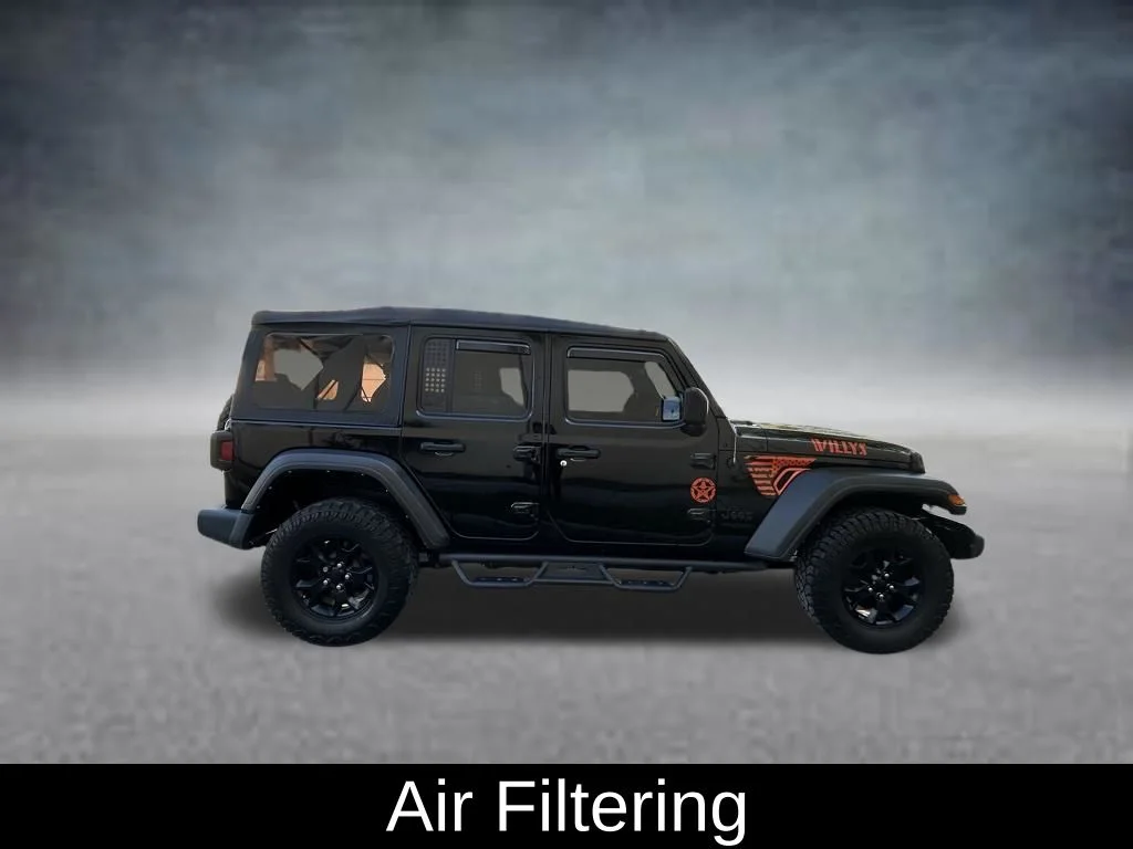 Used 2022 Black Jeep Unlimited Willys image 8