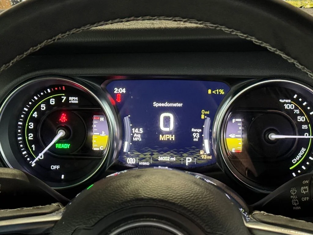 Used 2023 Yellow Jeep Sahara 4xe image 14