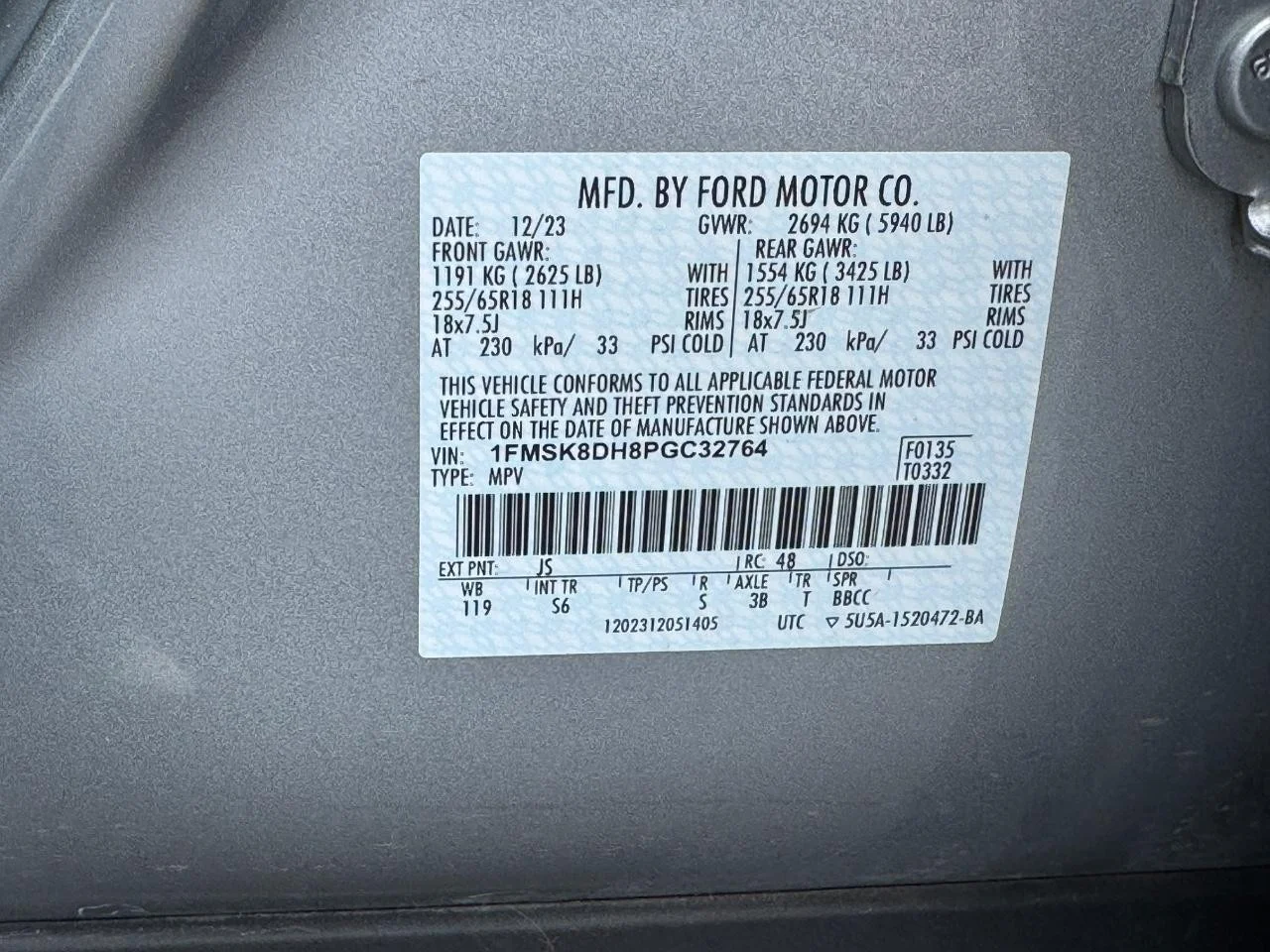 Used 2023 Iconic Silver Ford XLT image 27