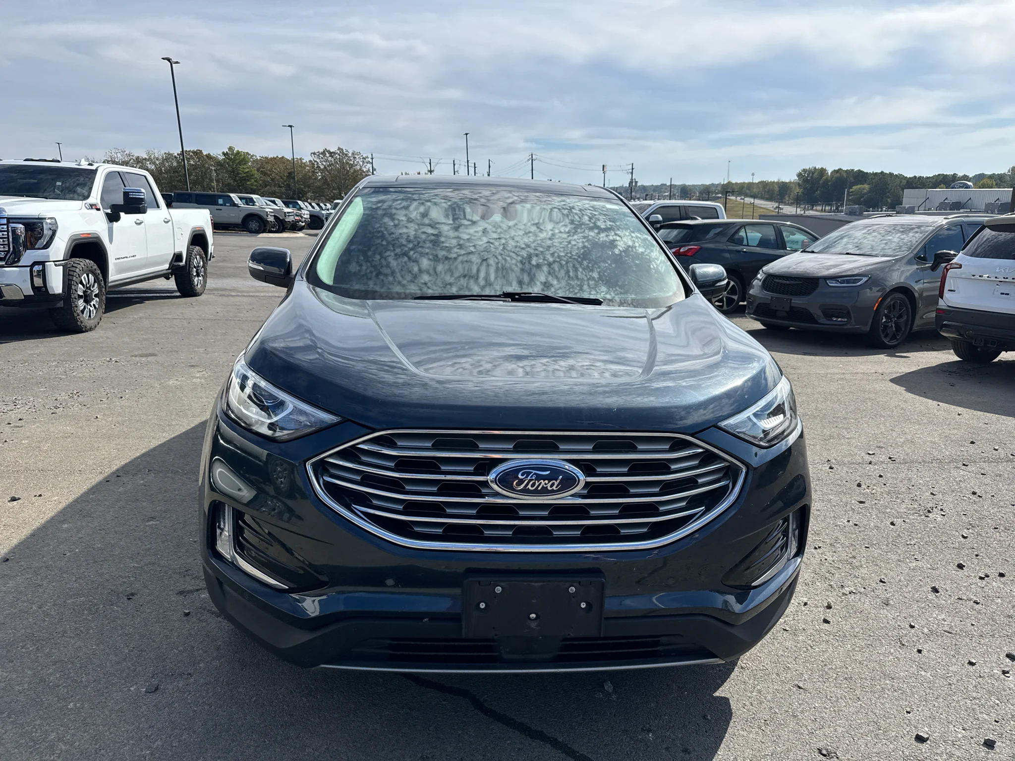 Certified Used 2022 Stone Blue Metallic Ford Titanium image 9