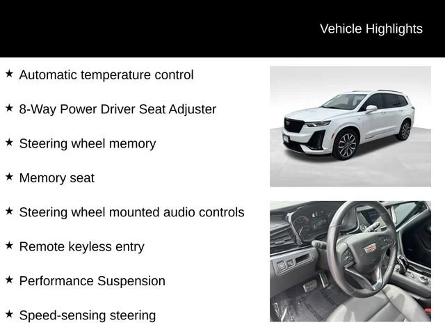 Used 2024 Crystal White Tricoat Cadillac Sport image 14