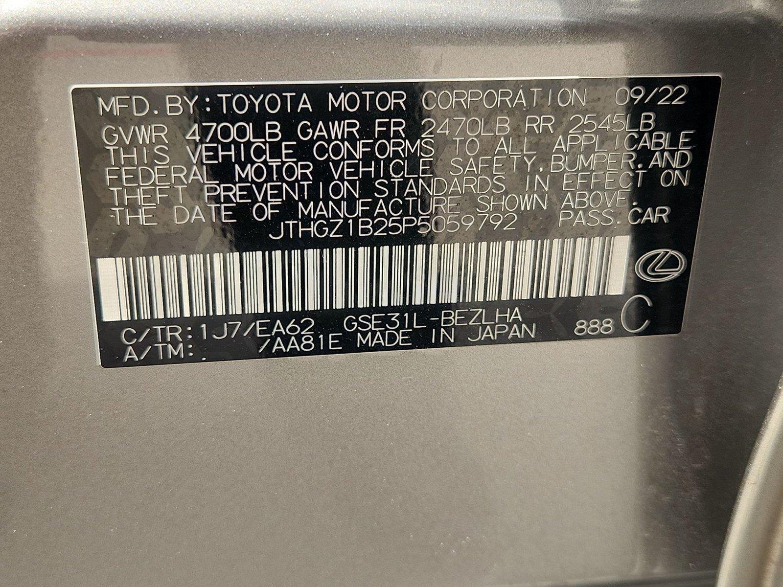 Used 2023 Silver Lexus F SPORT image 34