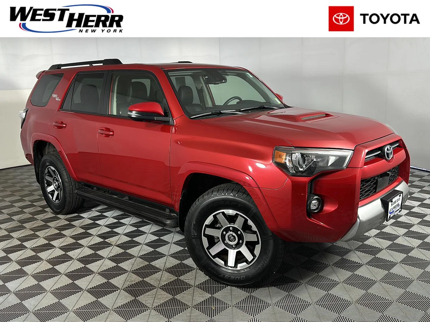 Used 2022 Barcelona Red Metallic Toyota TRD Off Road Premium image 1