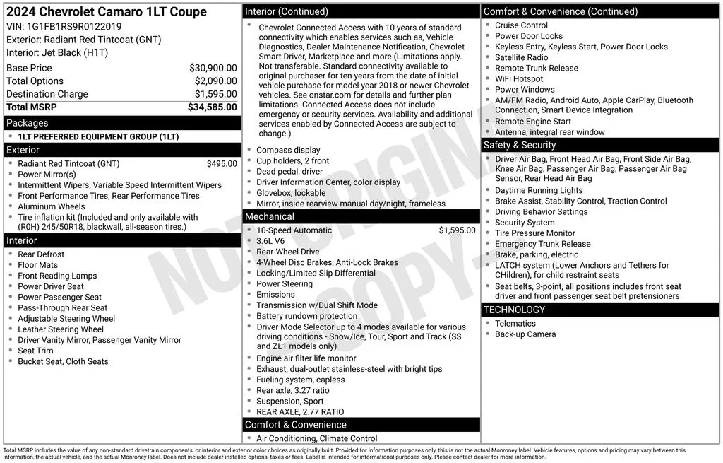 2024 Chevrolet Camaro 1LT - Photo 28