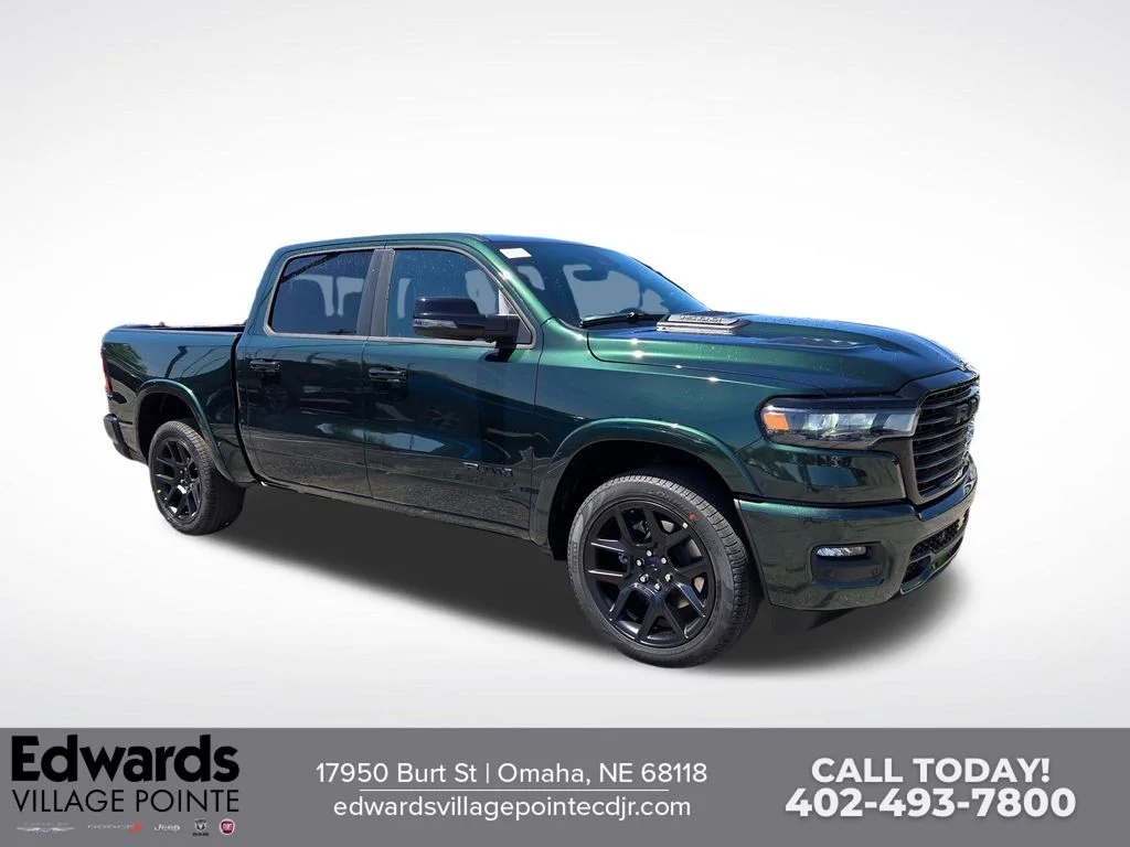 New 2026 Serrano-Green Metallic Exterior Paint RAM Laramie image 1