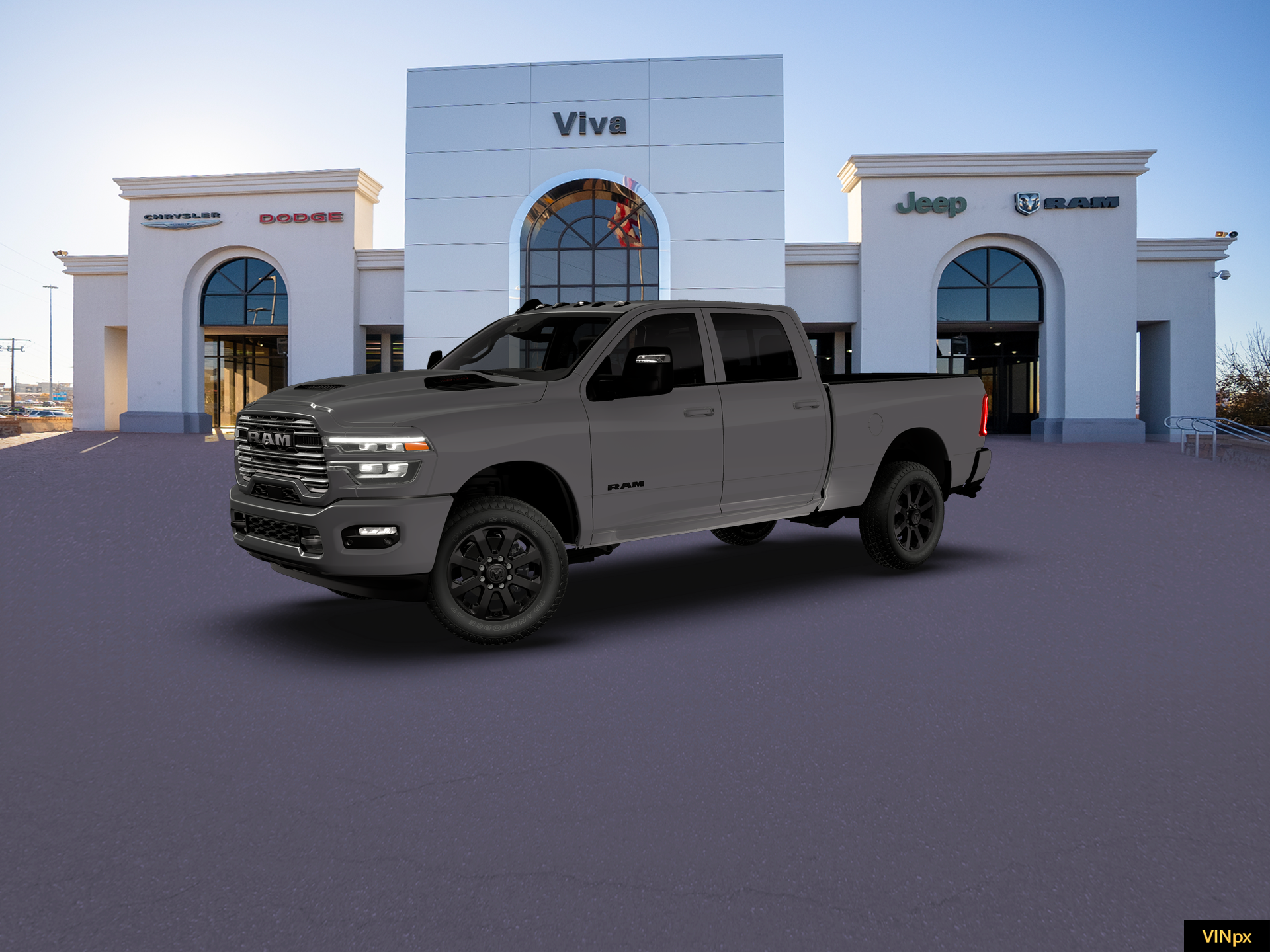 New 2026 Ceramic Gray Clear-Coat Exterior Paint RAM LARAMIE image 14