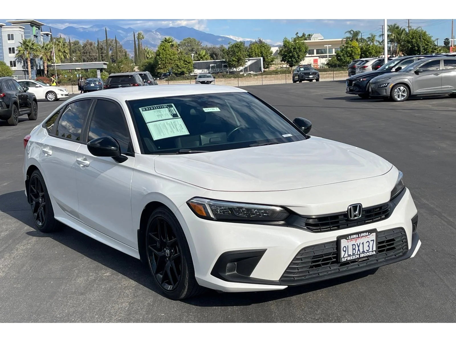 Used 2024 Platinum White Pearl Honda Sport image 8
