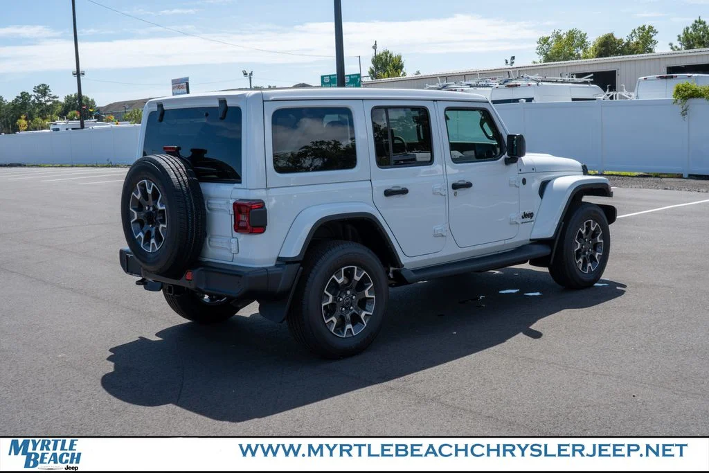 New 2026 Bright White Clear-Coat Exterior Paint Jeep Sahara image 6