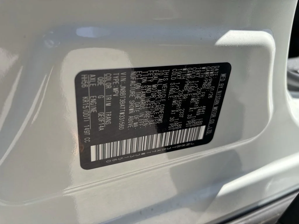 New 2026 Everest White Pearl TriCoat Nissan Dark Armor™ image 25