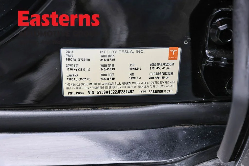 Used 2018 Black Tesla 75D image 30