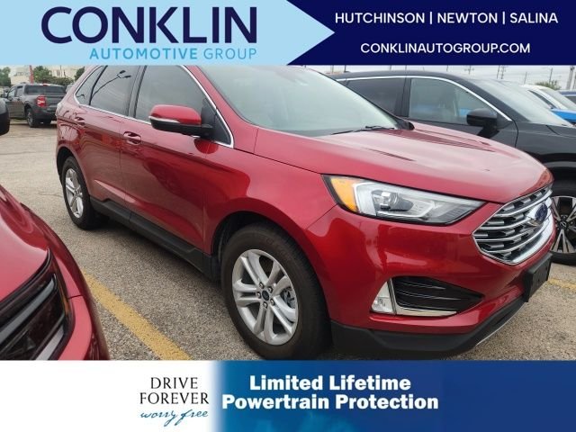 Used 2020 Red Metallic Ford SEL image 1