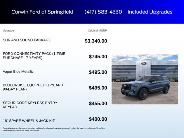 New 2026 Vapor Blue Metallic Ford ST image 5