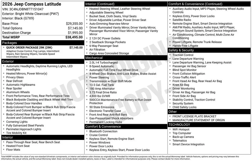 2026 Jeep Compass Altitude Special Edition - Photo 6