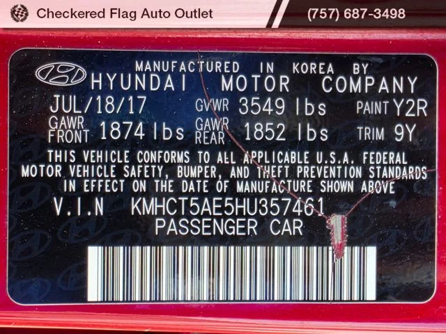 Used 2017 Pulse Red Hyundai SE image 19
