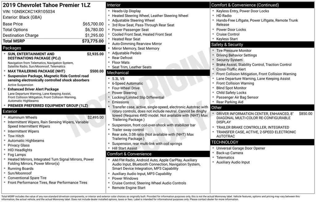 Certified Used 2019 BLACK Chevrolet Premier image 40