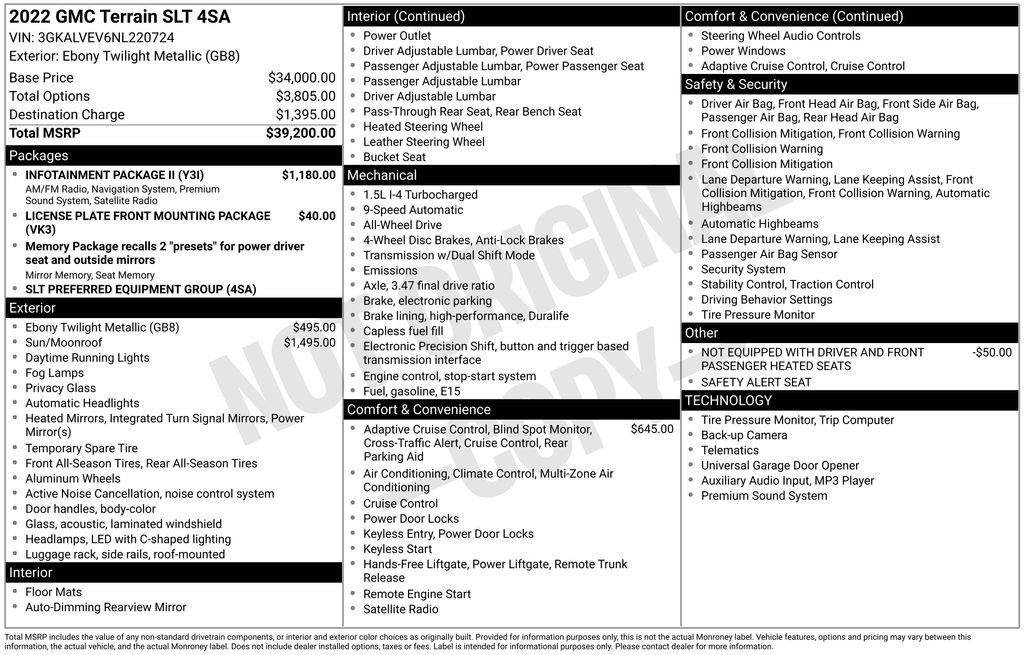 2022 GMC Terrain SLT