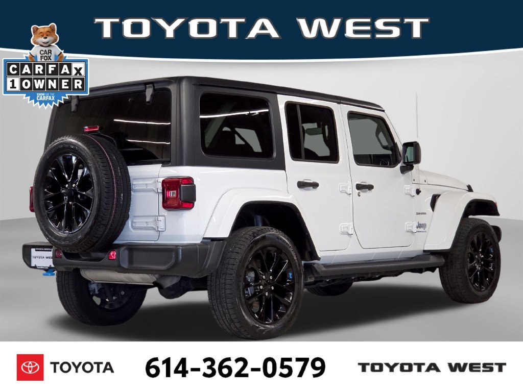 Used 2023 White Jeep Sahara 4xe image 7