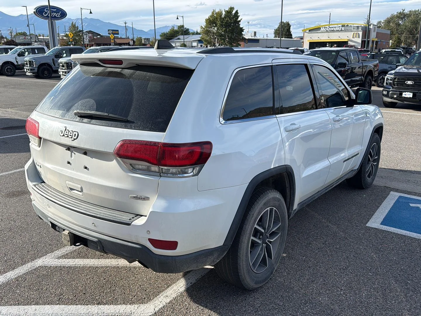 Used 2020 Bright White Clearcoat Jeep North image 3