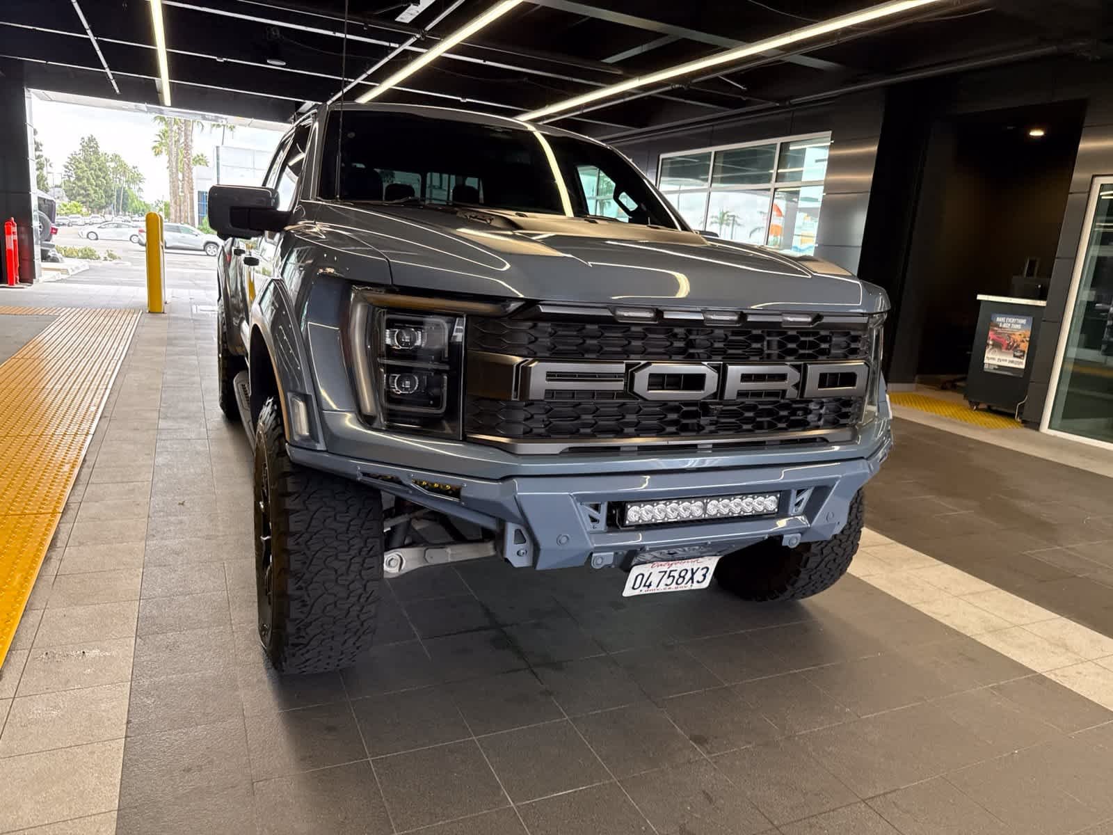 Used 2023 Azure Gray Metallic Tri-Coat Ford Raptor image 7