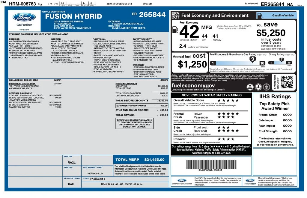 Used 2014 Black Ford SE image 2