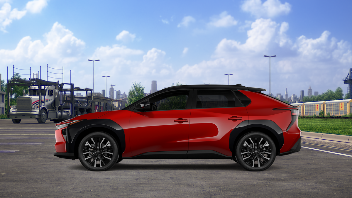 New 2026 Supersonic Red with Midnight Black Metallic roof Toyota Limited image 4