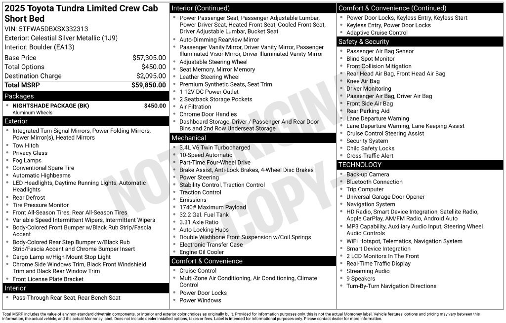 Used 2025 Silver Toyota Limited image 39