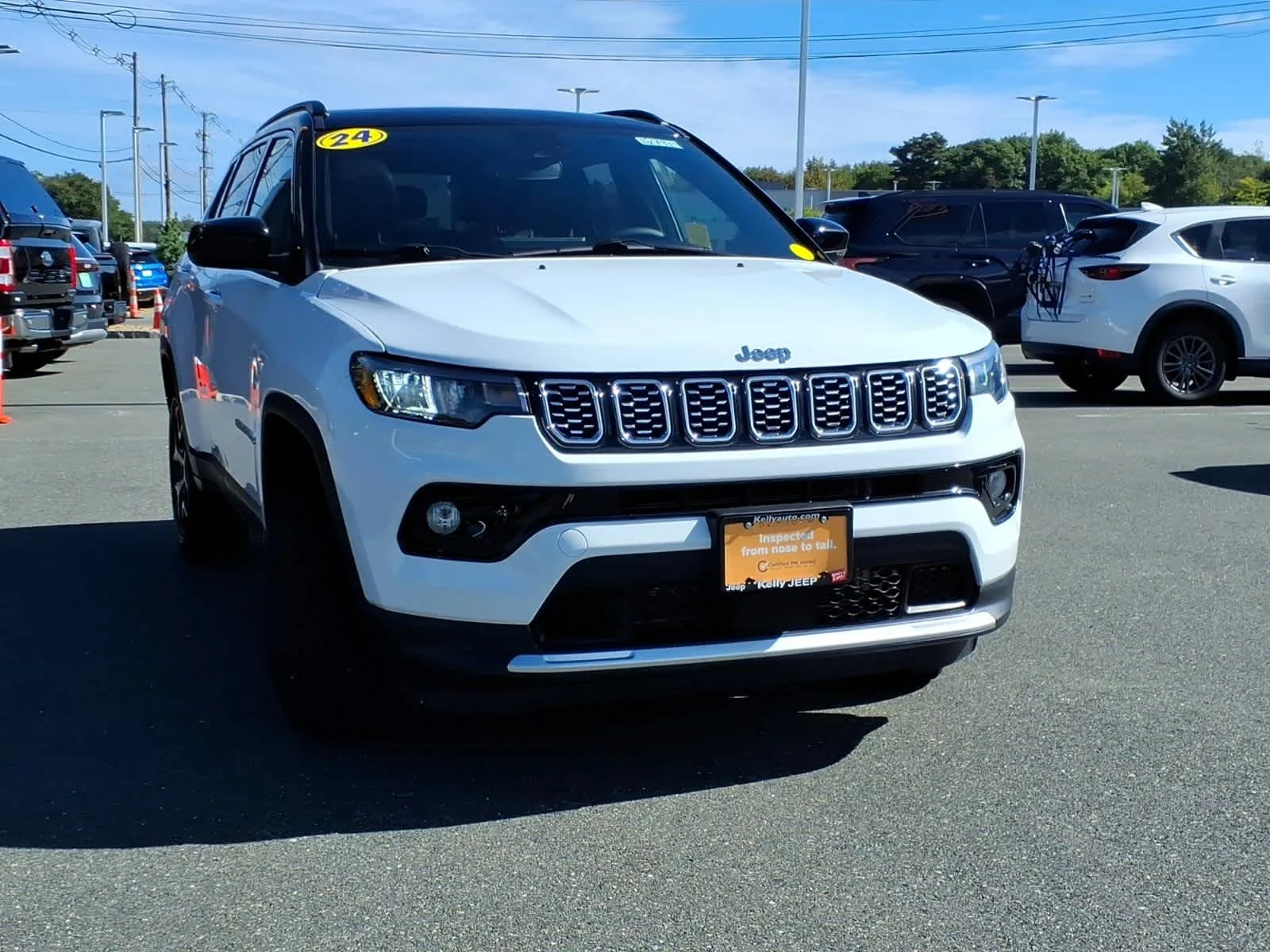 Certified Used 2024 Bright White Clearcoat Jeep Limited image 4