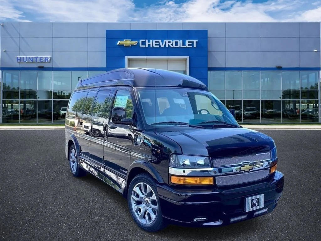 New 2025 Black Chevrolet Work Van image 1