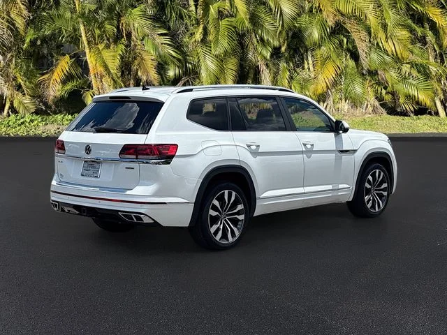 Used 2021 White Volkswagen 3.6L V6 SEL R-Line image 4