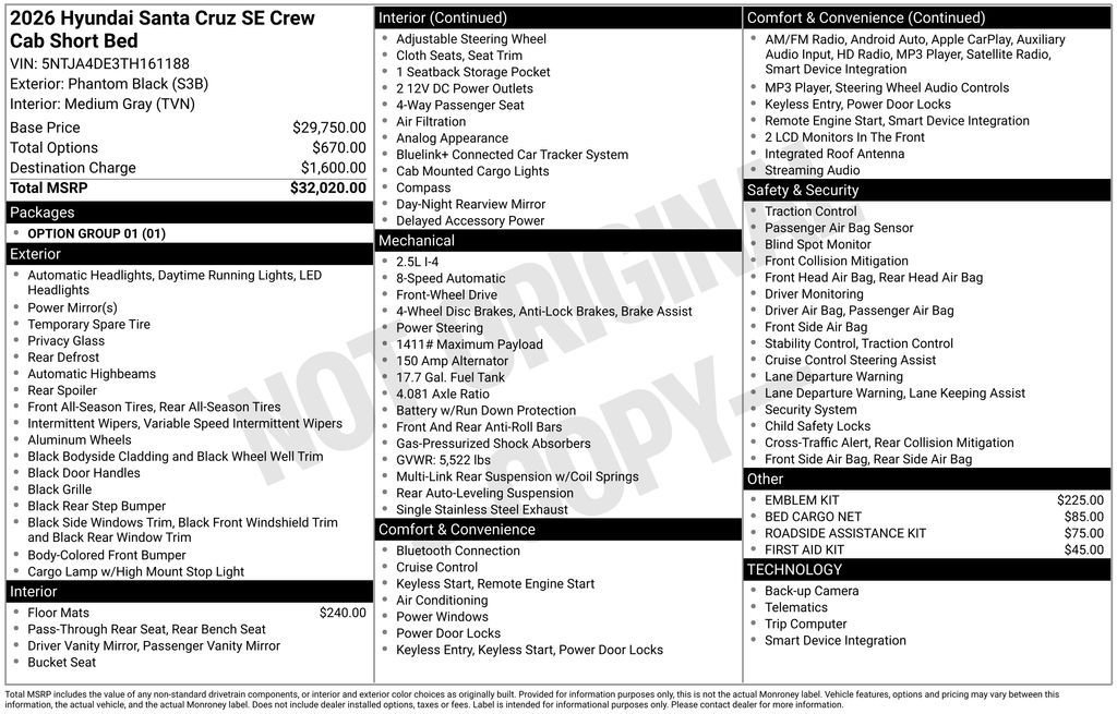 2026 Hyundai Santa Cruz SE - Photo 18