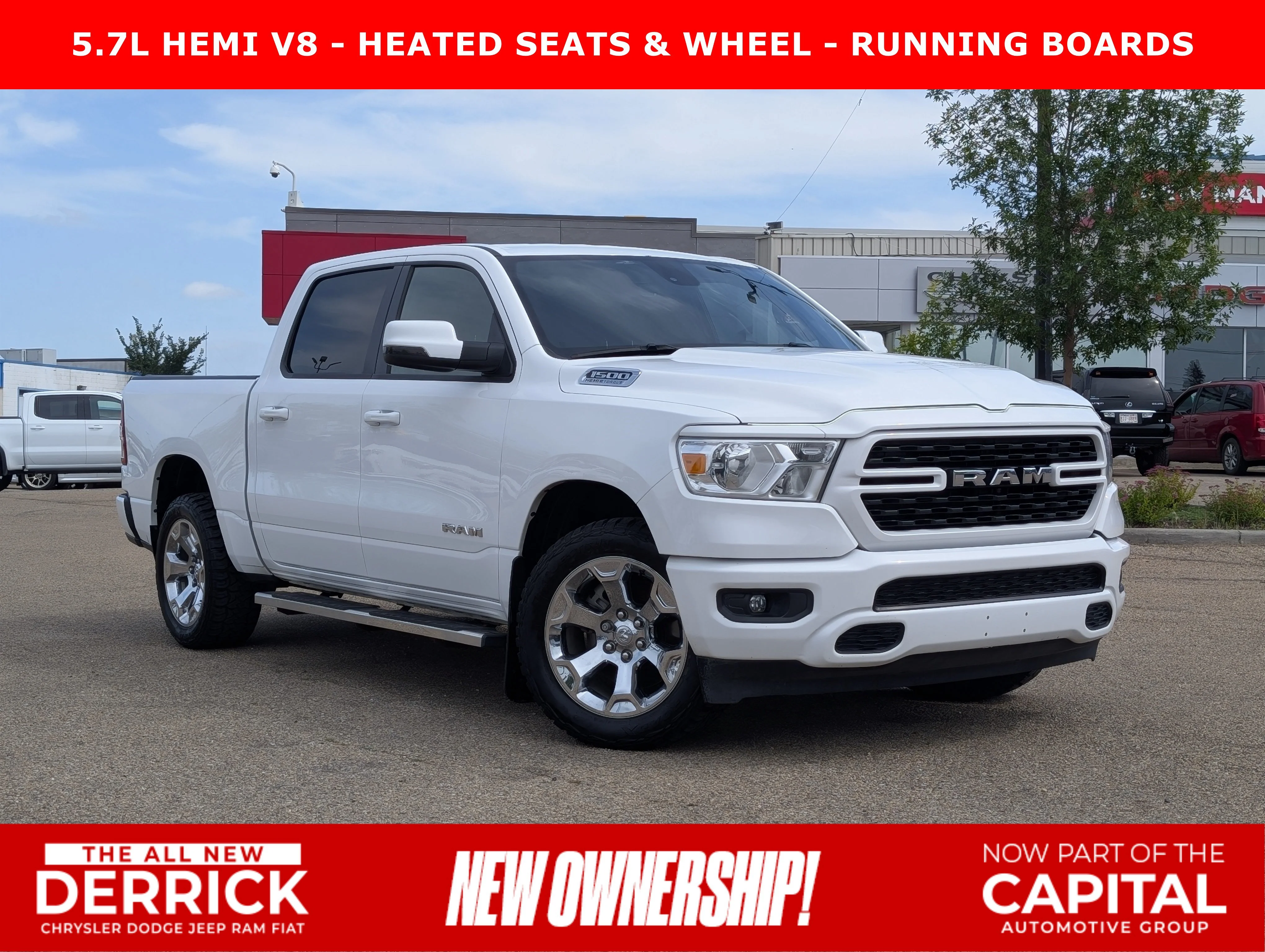 Used 2024 Bright White Ram Big Horn image 1