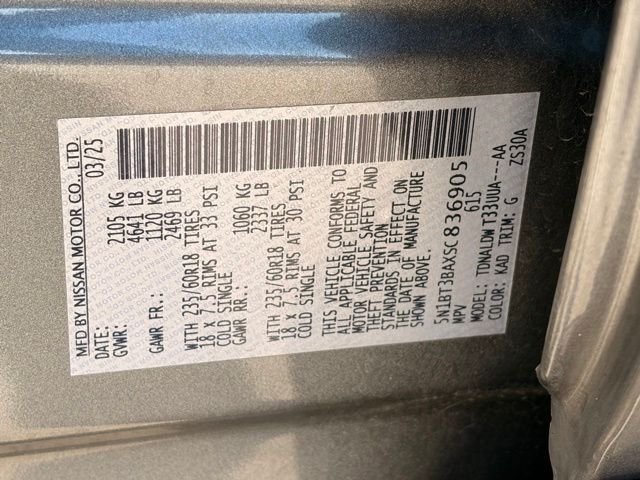 Used 2025 Gun Metallic Nissan SV image 34
