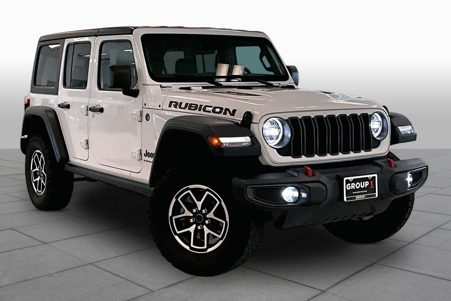 Used 2025 Bright White Clearcoat Jeep Rubicon image 2