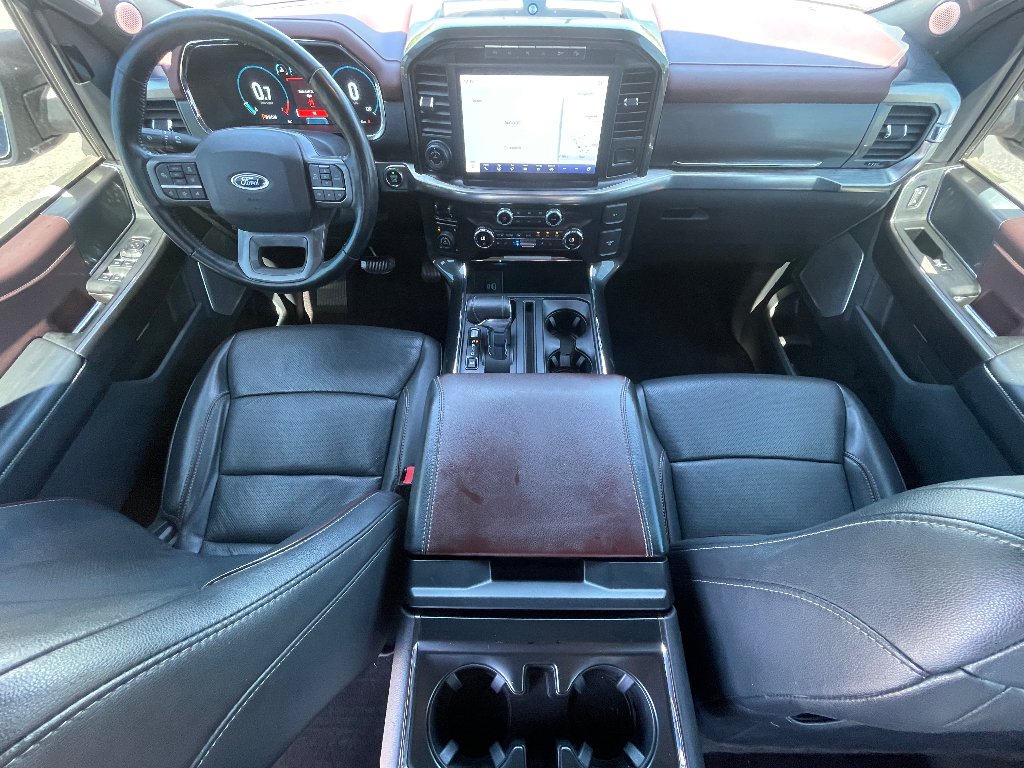 Used 2021 Carbonized Gray Metallic Ford LARIAT image 3