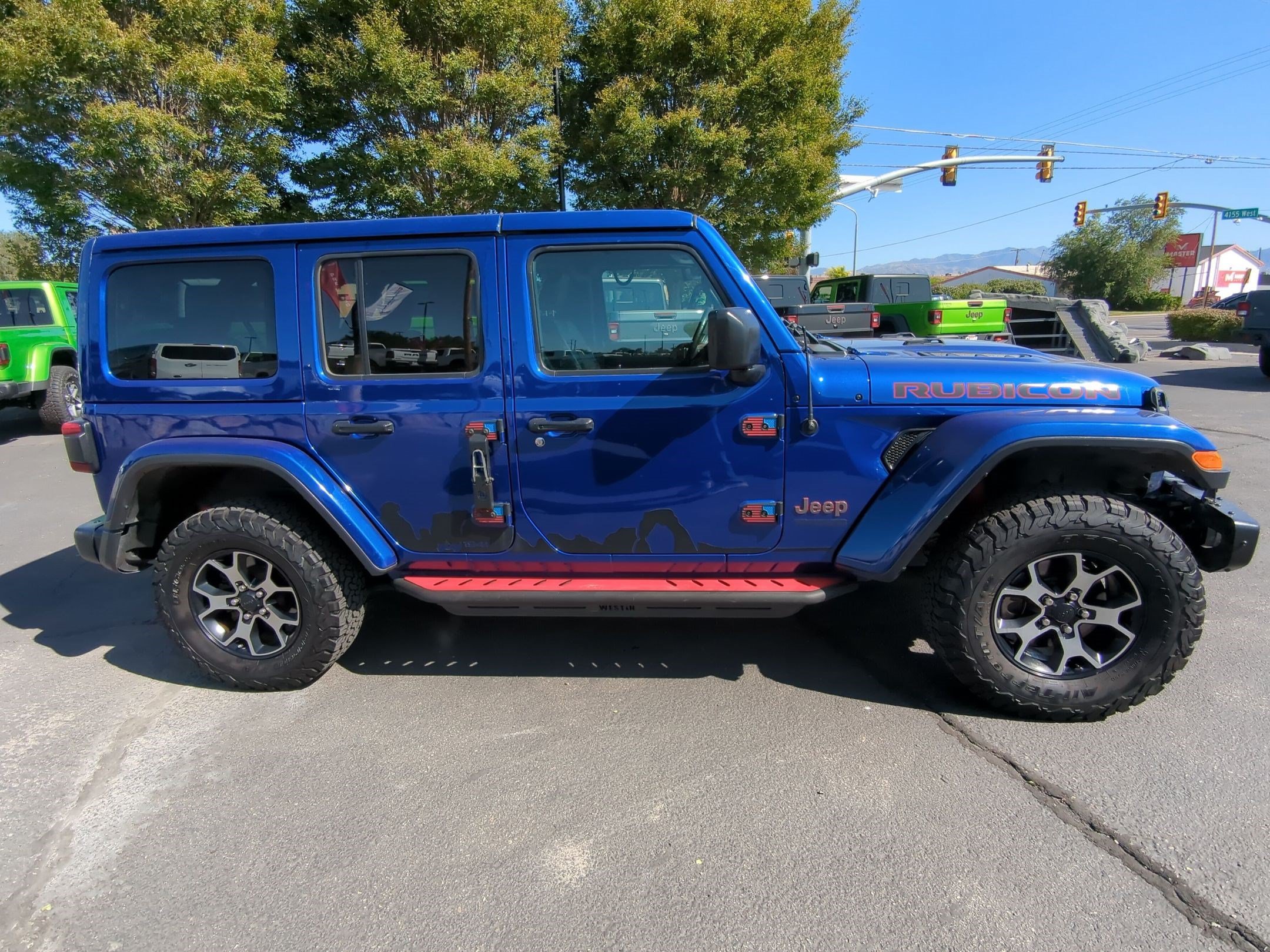 Used 2018 Ocean Blue Metallic Clearcoat Jeep Rubicon image 3
