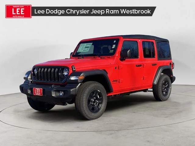New 2026 Red Clearcoat Jeep 4-DOOR SPORT image 1