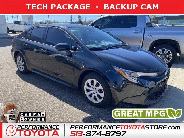 Used 2021 Black Sand Pearl Toyota LE image 1