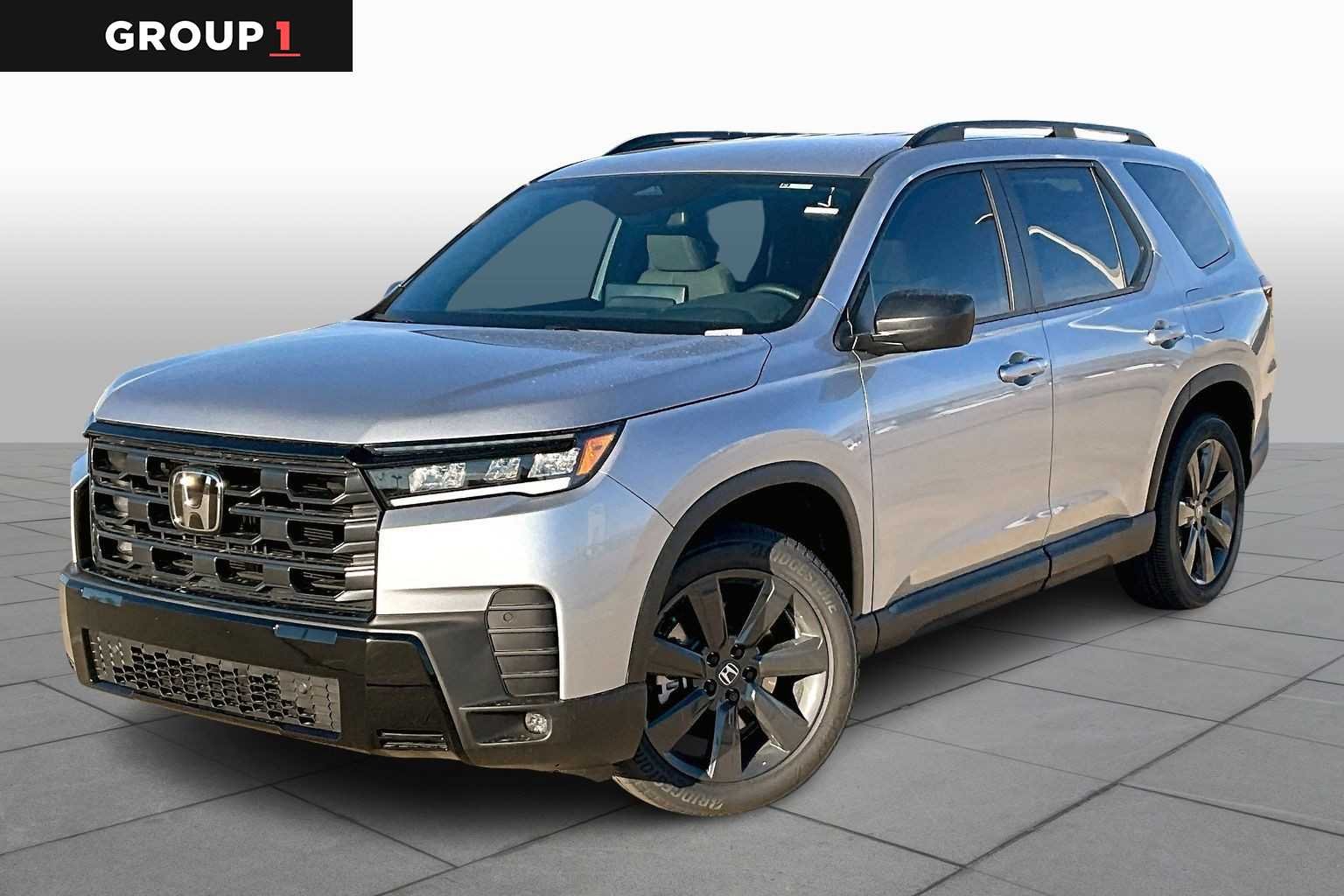 Solar Silver Metallic 2026 Honda Pilot Sport FWD SUV / Crossover Front-Wheel Drive