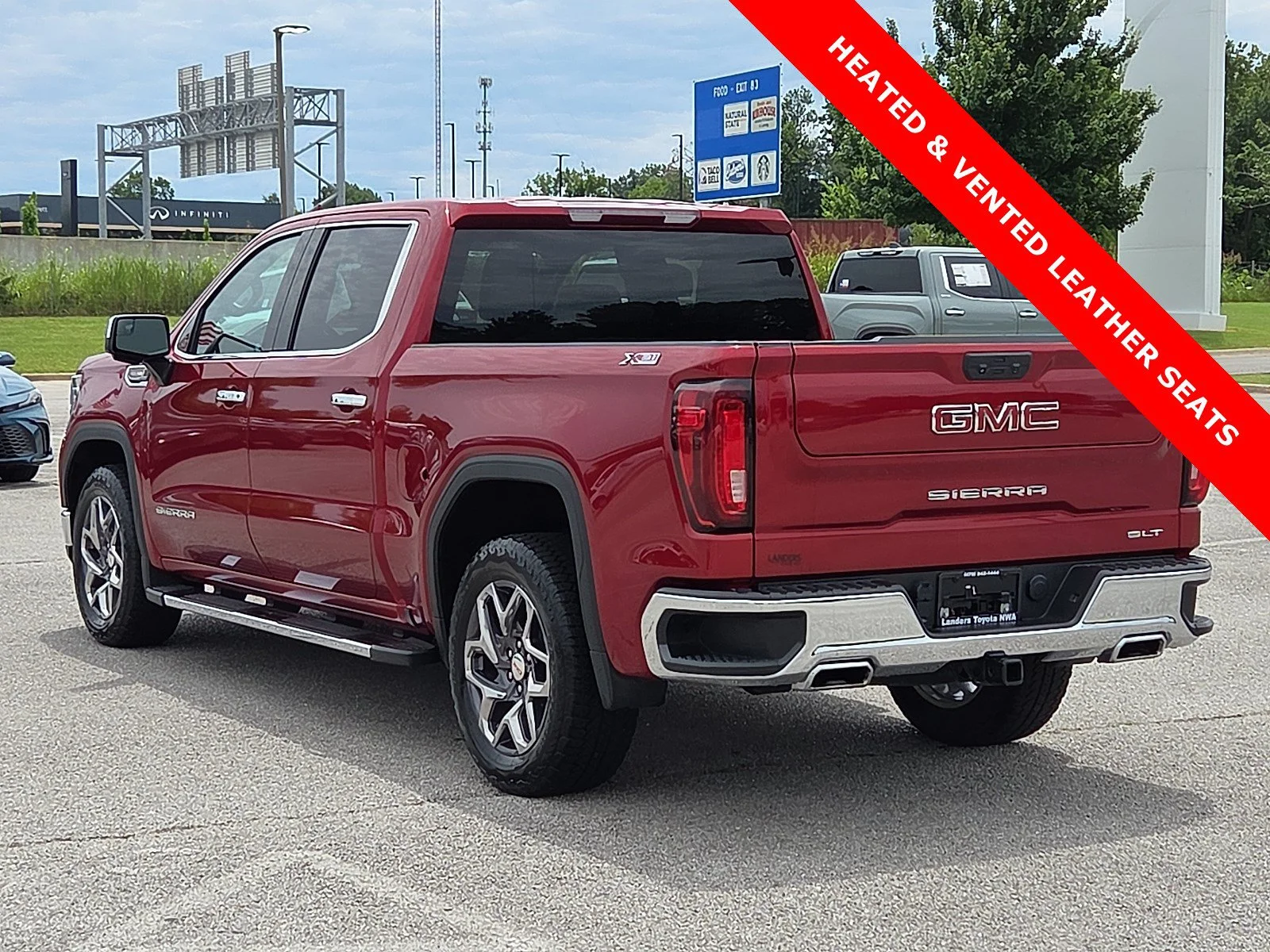 Used 2023 Volcanic Red Tintcoat GMC SLT image 4