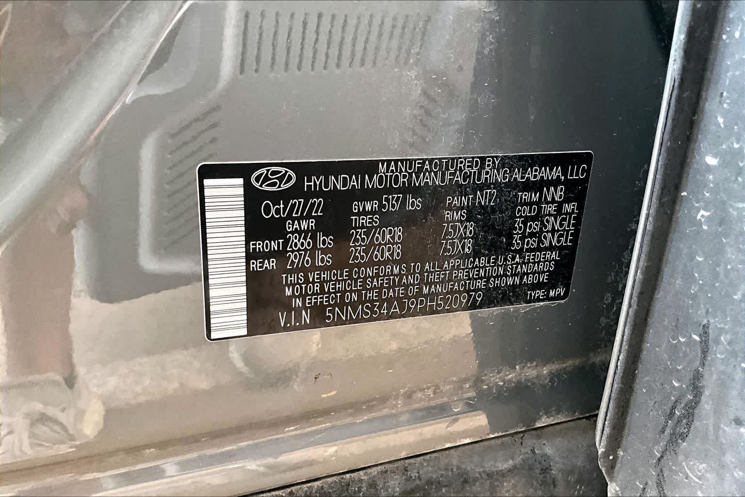 Used 2023 Hampton Gray Hyundai SEL image 36