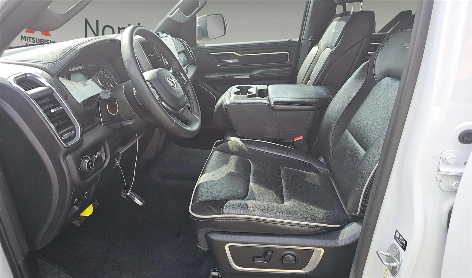 Used 2025 Bright White Clearcoat Ram Laramie image 9