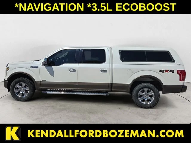 Used 2017 White Platinum Metallic Tri-Coat Ford Lariat image 8