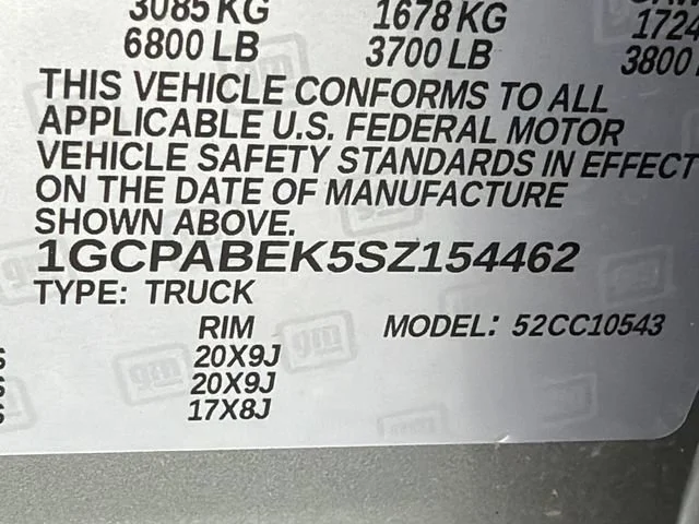 Used 2025 Sterling Gray Metallic Chevrolet Custom image 29