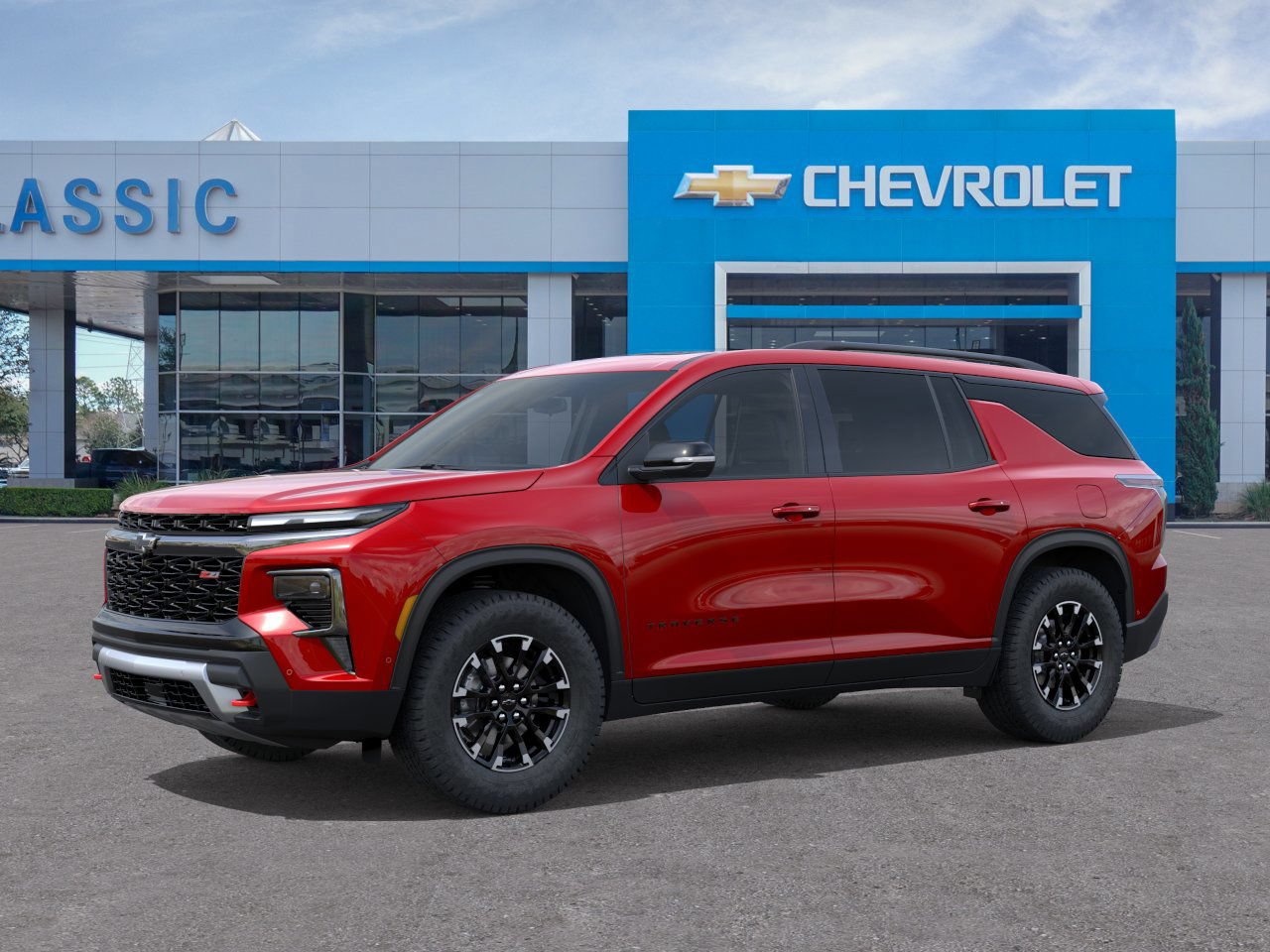 2026 Chevrolet Traverse Z71 Red at Classic Elite Chevrolet Hwy 6