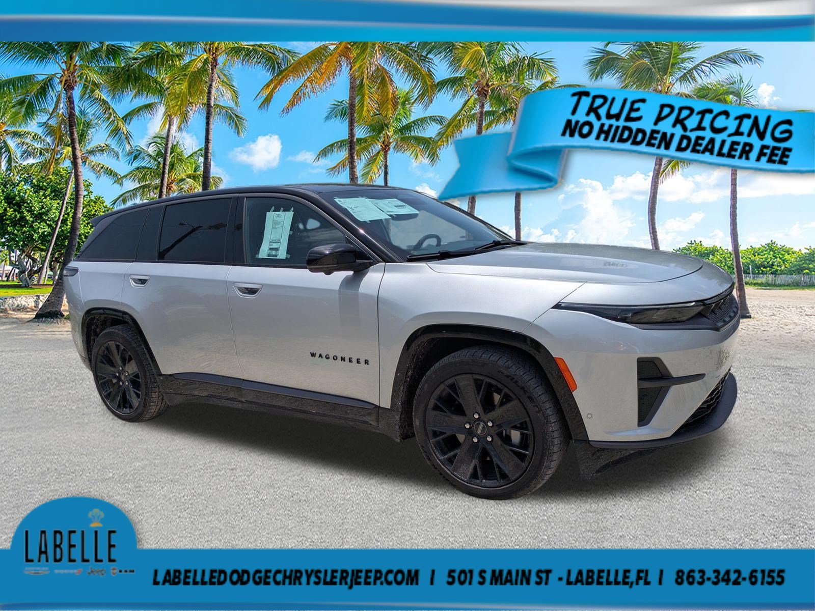 Used 2024 Jeep Wagoneer S Launch Edition with VIN 3C4RJNAK2RT177859 for sale in LaBelle, FL